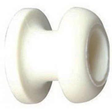 Shock Cord Buttons White Nylon 8mm/18mm