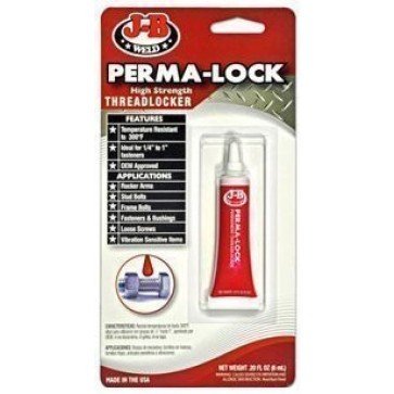 JB Weld Perma-Lock Threadlocker - High - Red - 13ml