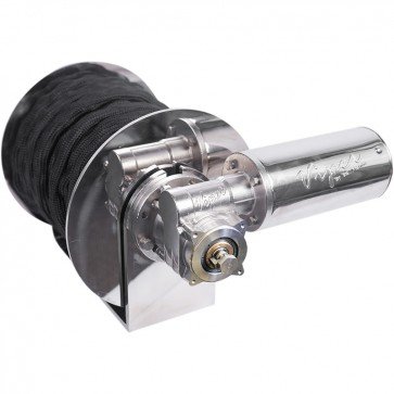 Image shows Viper Anchor Winch with Chain Sock Option (not included)<br>Package includes combo switch & circuit breaker, S/S anchor swivel, S/S anchor roller, fixing hardware. Choose between 75mx8mm rope (LGG128) or 100m 6mm Rope (LGG126)</p>
