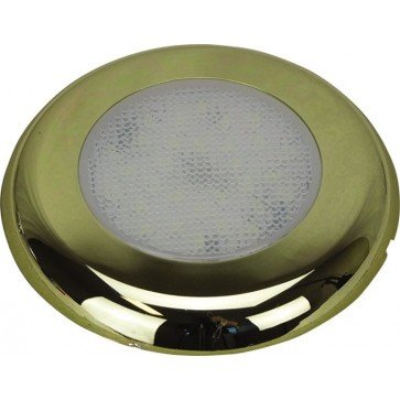 Surface Mounting Round Down LED Light - Brass