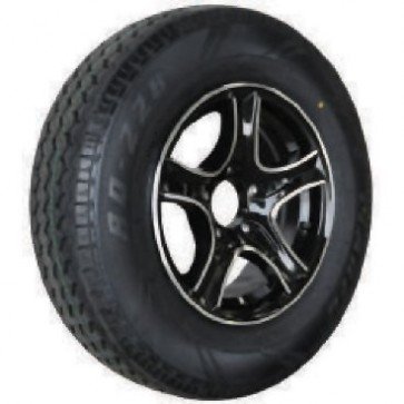 Dunbier 13" Black Knight Alloy Rims and Tires