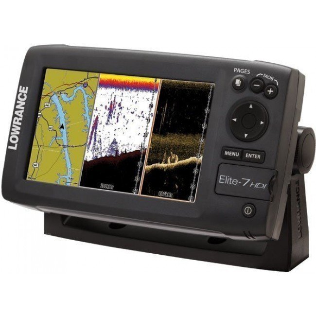 Lowrance Elite 7 HDI Fishfinder/Plotter GPS Chartplotter Combo inc Map