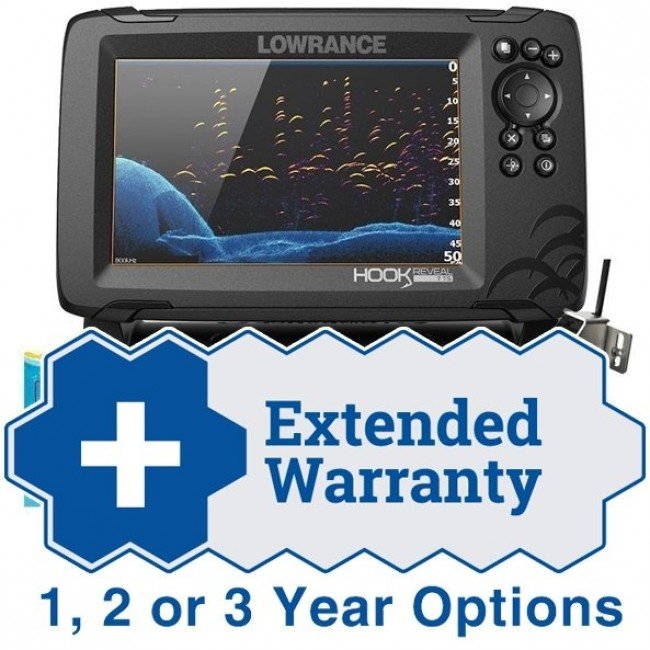 Bruni 2x Protective Film for Lowrance Hook Reveal 7 Screen Protector
