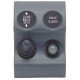 BEP Micro Modular Switch Panel - Bilge Alarm Panel - Visual & Audible - Black
