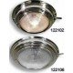 Round Dome Light Stainless Steel - S/S Dome Light - 95mm Lens Dia, 140mm Overall Dia - 45mm