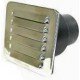 Stainless Steel Louvre Vents With Tails - 75 and 100mm Hose