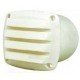 Plastic Louvre Vents with Tails - White - 75mm Hose