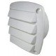 Plastic Louvre Vents with Tails - White - 100mm Hose