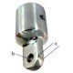 Cast Stainless Steel Bow End - B: 7mm C: 7mm - Tube: 22mm