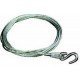 Winch Cable with Hook - 6m x 4mm - S Hook
