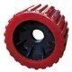 Ribbed Wobble Rollers - 26mm Bore - Red