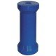 Hard Blue Polyethylene Rollers - Keel - 154mm