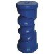 Hard Blue Polyethylene Rollers - Self Centre - 153mm