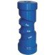 Hard Blue Polyethylene Rollers - Self Centre - 199mm