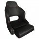Axis H52 Flip Up Boat Seats - Black/Red Stitching