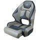 Relaxn Mako Premium Bucket Boat Seats - Grey Carbon/Silver