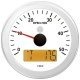 VDO Viewline 85mm Tachometer Gauges With LCD Display - 5000RPM - White