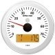 VDO Viewline 85mm Tachometer Gauges With LCD Display - 7000RPM - White