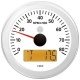 VDO Viewline 85mm Tachometer Gauges With LCD Display - 8000RPM - White