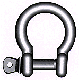 Shackle Bow Galv 8Mm