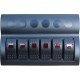 Bell Marine Switch Panel with Circuit Breaker - 6 Gang Switch Panel
