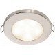 Hella EuroLED 95 Downlights with Spring Clips - White - Polished S/S Rim