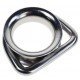 Stainless Steel D Ring Thimbles - 6 x 50mm
