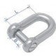 Stainless Steel D Shackle with Slotted Pin - 5mm