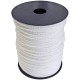 Braided Plaited Cord - 4mm Polyester 8 Plait Cord - White - 400m