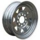 Dunbier Galvanised Multi-fit Steel Rim and Tyres - 185/r14C Tyre - 850kg Capacity