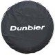 Dunbier Spare Wheel Cover - Black Vinyl and White Writing - suits 13