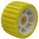 Dunbier Wobble Rollers - Large - Yellow Plastic - 127mmH x 75mmW x Hole 31mm