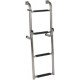Oceansouth Stainless Steel Long Base Ladder - Ladder SS 4 Step Long Base