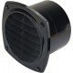 Surface Mounting Vents with Tails - Black - 128mmW x 128mmH
