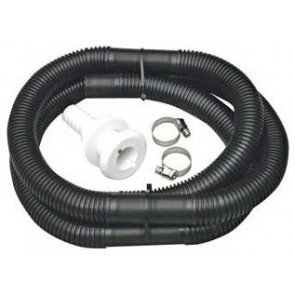 Inc. bilge hose, skin fitting and 2 x hose clamps.