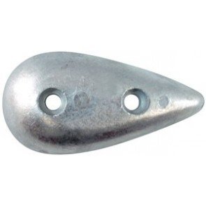 Teardrop Anode with Holes - Alloy - 132mmL x 52mmW x 25mmH