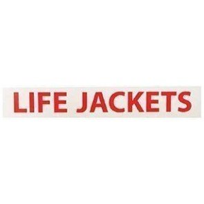 Life Jacket Self Adhesive Sticker 