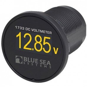 Blue Seas Mini OLED DC Voltage Meter