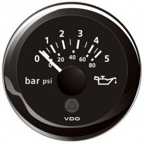 VDO Viewline 52mm 5 Bar Engine Oil Pressure Gauges