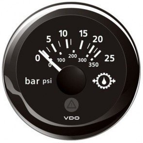 VDO Viewline 52mm Transmission Oil Pressure Gauges
