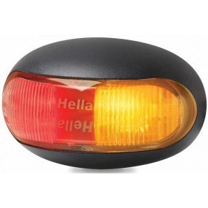 Hella DuraLED Grilamid Side Marker Lamp - Red/Amber