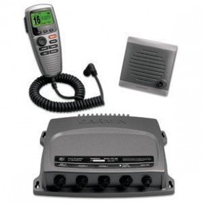 248mmW x 180mmH x 64mmDSupplied with VHF 300i  box, GHS 10i Handset, Active Speaker, Power cable, Deck cable (10 meters), Mic hanger Mounting Hardware & Documentation