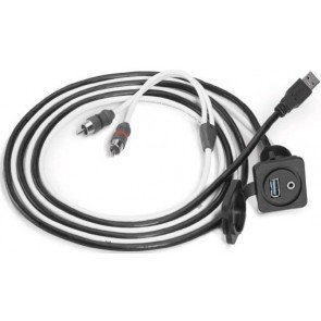 JL Audio 3.5mm Jack & 9 Wire USB Port Panel