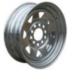 Dunbier Galvanised Multi-fit Steel Rim and Tyres - 14" - Rim Only