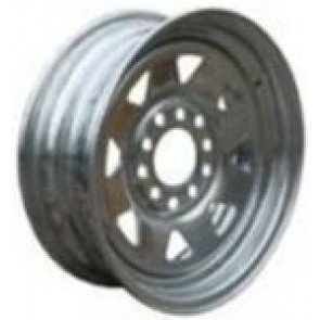Dunbier Galvanised Multi-fit Steel Rim and Tyres - Rim Only (No Tyre) - 754Kg Capacity