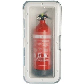 Recessed Deluxe Fire Extinguisher Boxes 1Kg - Transparent Door